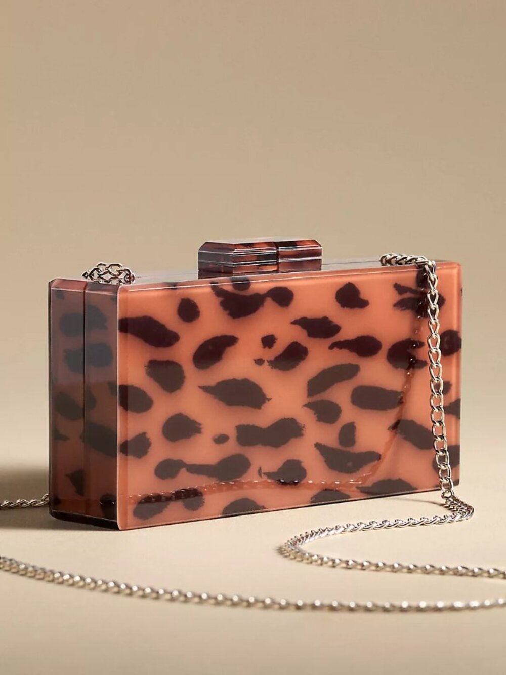 Rae of Light x Anthropologie Printed Acrylic Clutch NWT